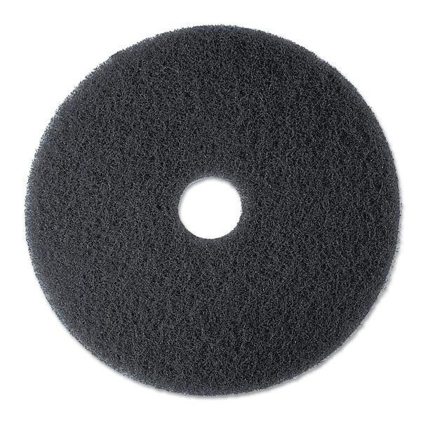 3M Low-Speed High Productivity Floor Pads 7300, 19" Diameter, Black, PK5 7300